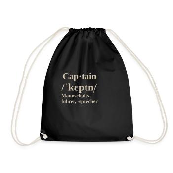 captain - Turnbeutel - Schwarz - Vorne