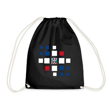 Dominican Republic Flag Dom Rep Flag Travel - Drawstring Bag - black - Front