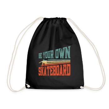 Skateboarding Skateboard Design For Skateboarder - Turnbeutel - Schwarz - Vorne