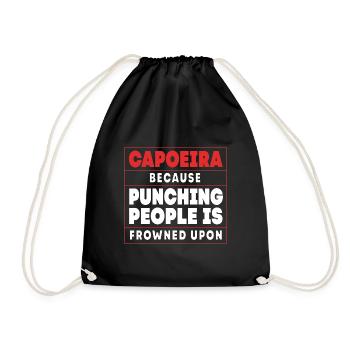 Capoeira - Drawstring Bag - black - Front