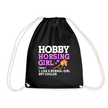 Hobby Cheval Hobby Horsing Hobbyhorsing - Sac de sport léger - noir - Devant
