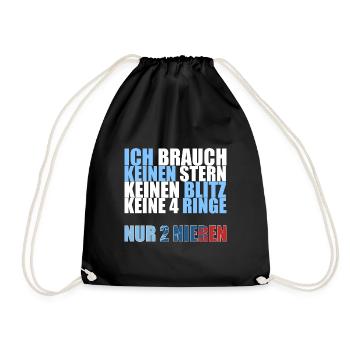 Bimmer dit rein sonne cadeau étoile - Sac de sport léger - noir - Devant