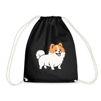 Spitz - Turnbeutel - Schwarz - Vorne