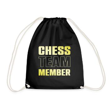 Chess Team - Drawstring Bag - black - Front