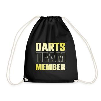 Darts Team - Turnbeutel - Schwarz - Vorne