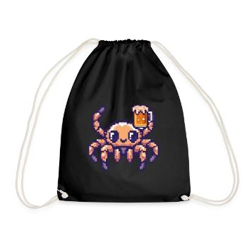 Tarantula Pixel Bière - Sac de sport léger - noir - Devant