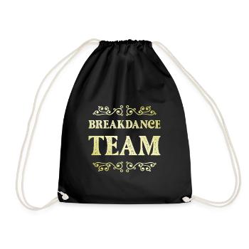 Breakdance Team - Drawstring Bag - black - Front