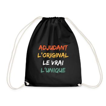 adjudant - Sac de sport léger - noir - Devant