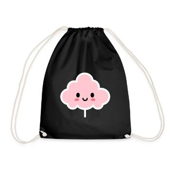 Humour Petite Barbe à papa - Sac de sport léger - noir - Devant
