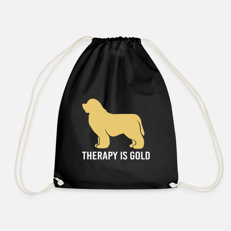 Therapiehund - Turnbeutel - Schwarz