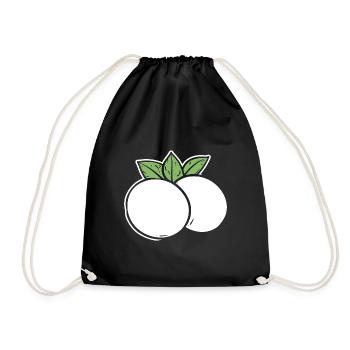 Mozzarella - Drawstring Bag - black - Front