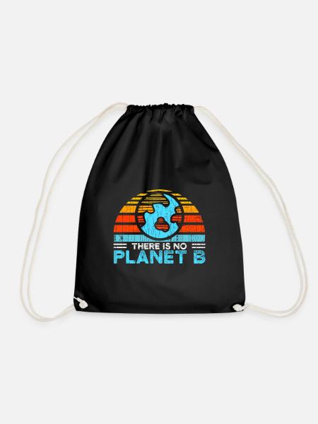 No Planet B - Turnbeutel - Schwarz