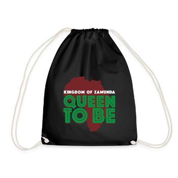 Coming To America Queen To Be - Drawstring Bag - black - Front