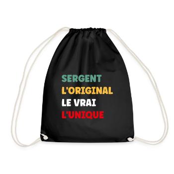 sergent - Sac de sport léger - noir - Devant