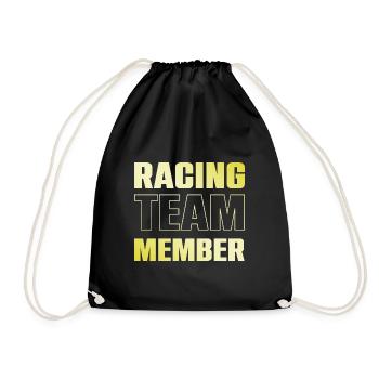 Racing Team - Drawstring Bag - black - Front
