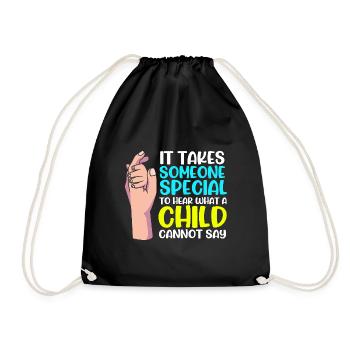 Speech Therapist Speech Therapist - Drawstring Bag - black - Front