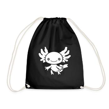 Axolotl - Turnbeutel - Schwarz - Vorne