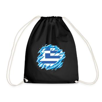 Drapeau de la Grèce Hellas Athènes Drapeau grec - Sac de sport léger - noir - Devant