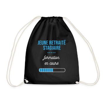 Retraite en cours humour - Sac de sport léger - noir - Devant