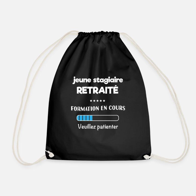 Geschenk-Idee Mann Rentner - Turnbeutel - Schwarz