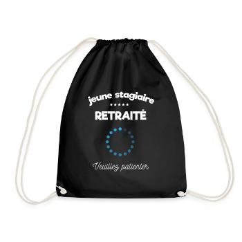 retraite homme - Sac de sport léger - noir - Devant