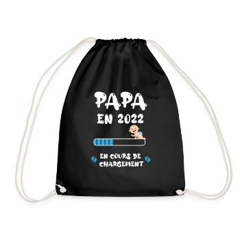 papa en 2022 - Sac de sport léger - noir - Devant
