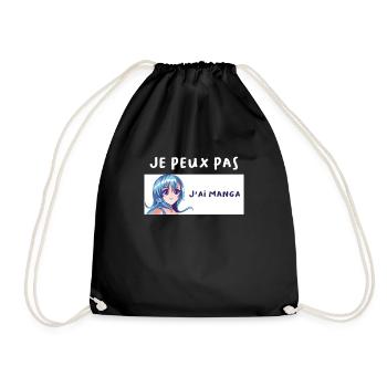 Design Manga - Sac de sport léger - noir - Devant