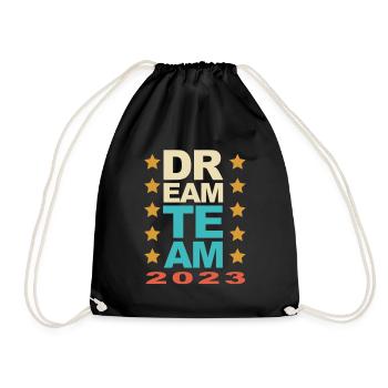 Dream Team - Drawstring Bag - black - Front