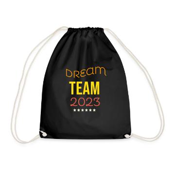 Dream team - Drawstring Bag - black - Front