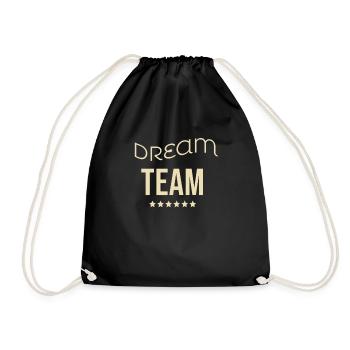 Dream team - Drawstring Bag - black - Front
