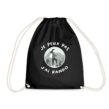 Humor Walker Hiking Women - Drawstring Bag - black - Front