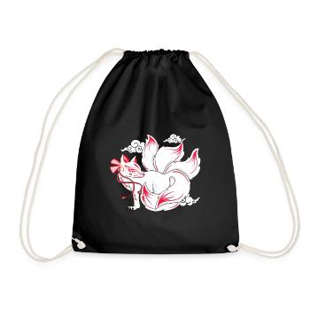 Kitsune - Turnbeutel - Schwarz - Vorne