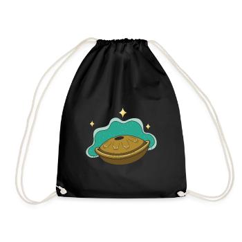 Handpan Music Instrument Cadeau - Sac de sport léger - noir - Devant