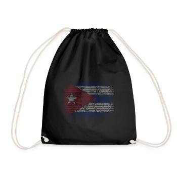 Cuba Drapeau Caraïbes Vacances Cuba Voyage La Havane - Sac de sport léger - noir - Devant