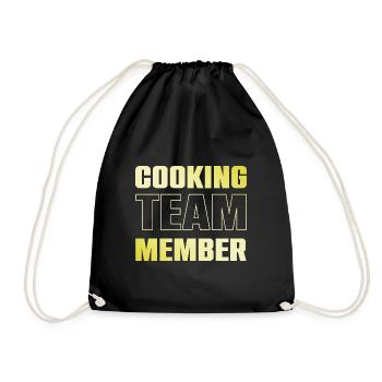 Cooking Team - Turnbeutel - Schwarz - Vorne