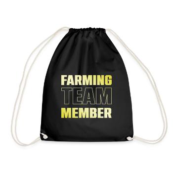 Farming Team - Turnbeutel - Schwarz - Vorne