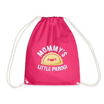 Poland Polish Pierogi - Drawstring Bag - fuchsia - Front