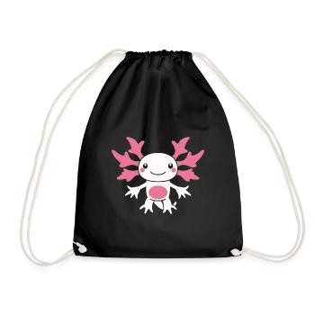 Axolotl - Turnbeutel - Schwarz - Vorne