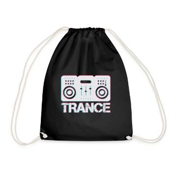 I Love Trance Music - Turnbeutel - Schwarz - Vorne