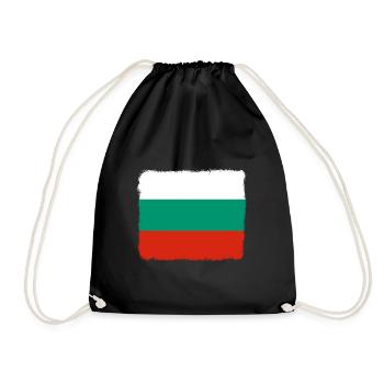 Bulgaria Flag Bulgarian Flag Golden Sands - Drawstring Bag - black - Front