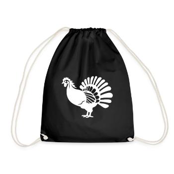 Turkeys - Drawstring Bag - black - Front