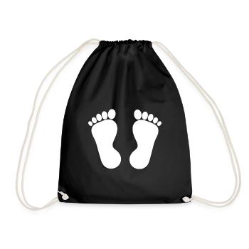 Pieds Pieds Soins des pieds Podologie - Sac de sport léger - noir - Devant