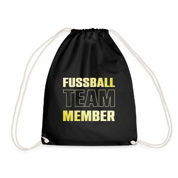 Équipe de football - Sac de sport léger - noir - Devant