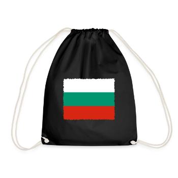 Bulgaria flag Bulgarian flag Golden Sands - Drawstring Bag - black - Front