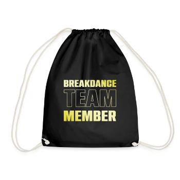 breakdance team - Drawstring Bag - black - Front