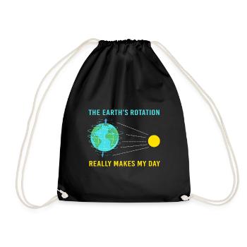 Earth Day - Drawstring Bag - black - Front