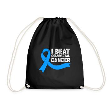 Colon, Cancer, Large Intestine - Drawstring Bag - black - Front