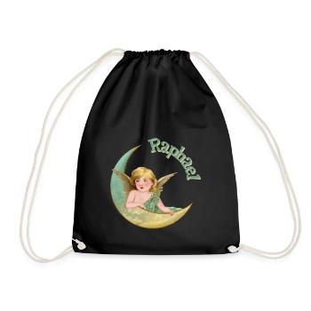 raphael 1 vinatge - Drawstring Bag - black - Front