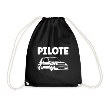 Humour pilote de rallye - Sac de sport léger - noir - Devant