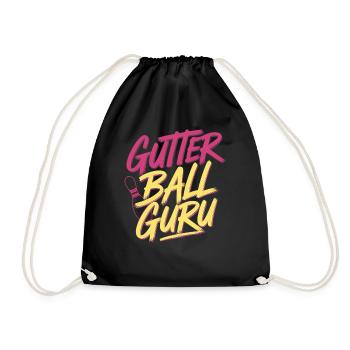 Gutter Ball Guru 13 - Turnbeutel - Schwarz - Vorne